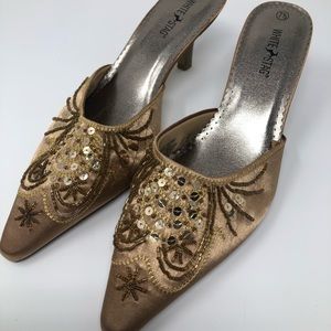 Beaded Vintage Style Heels